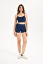 Seamless High Waist Twill Comfortable Stretchy Sports Short Shorts 9004 - 8