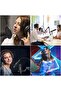 استوديو تسجيل صوتي مزود بميكروفون، مع واقي رياح للميكروفون وحامل ناتئ - 7