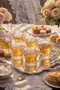 Set of 6 Glass Cups with Beaded Handles 100 Ml, Height 8 Cm, Mouth Diameter 7.5 cm Stylish Design - 5