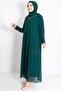 Sequin Detailed Evening Dress Green Tbs2218 - 6
