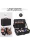 Travel Makeup Bag with Adjustable Dividers, Shoulder Strap Multiple Compartments Organizer - 5