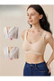 Laser Cut Seamless Padded Soft Non-Marking Invisible Invisible Push up Gathering Bra Without Underwire - 2