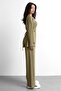 Women's Loose Button-Hem Blouse and Pants Set - 7