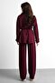 Women's Loose Button-Hem Blouse and Pants Set - 7