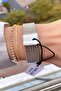 Steel Cord Women's Wristwatch + Bracelet - 5