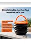 Camping Caravan Vehicle Portable Foldable Plastic Trash Can Multi-Purpose Functional Use - 2