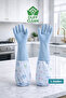 Warm Dishwashing Gloves Durable Waterproof Household Gloves Water Dust Stop Cleaning Rubber Gloves - 4