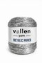 200 Gr- 320 M, Premium Metallic Paper Thread, Shiny Bag Thread, Silvery Metallic Thread, Metallic Evening Dress Thread