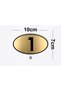 1 to 9 Ellipse Laser Black & Gold - Apartment Site -Apartment Hotel Office Door Number 10X7Cm - 2