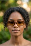 Miuw Brown Sunglasses Rectangular Model Organic Glass 49 Ekartman