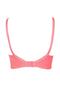Women's Salmon Lace Gathering Reducing No Underwire Empty Cup Bra - 2