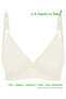 Women's Ecru Basic Triangle Combed Bra