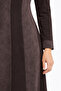 Women's Middle-Aged Patterned Mother's Combed Cotton Dress 4315 - 5