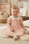 Amante Peter Pan collar Salmon Baby Dress