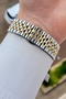 Gold Silver Color 40 mm Men's Wristwatch - 5