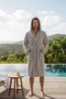 Hooded Bathrobe, Curly Bathrobe, 100% Cotton, Bath Sauna Bathrobe Women / Men Unisex Bathrobe - 2