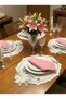 Placemat Supla Presentation Napkins with Lily Embroidery for 2 Persons - 4 Piece Spring Series with Gift - 4
