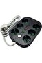 VE-22399 مقبس أسود مكون من 6 قطع بطول 1.5 متر مع 3 USB - 3