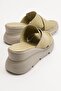 Genuine Leather Women's Slippers Water Green Ebramo - 6