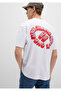 Jeans Printed White T-Shirt Loose Fit / Loose Relaxed Fit 0612898-620