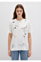 Printed Ecru T-Shirt Loose Fit / Relaxed Fit 1613327-70057 - 3