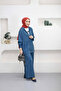 5398 - Comfortable Loose-Fit Lightweight Women's Hooded Denim Jacket and Trousers Set - 4
