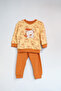 Natural Cotton Cute Teddy Bear Printed Baby Set Seasonal 2-Piece Top and Bottom Set-Tile - 2