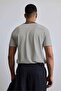 Men's regular fit striped basic t-shirt ecru - 7