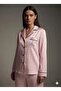 Ls Love Secret Striped Satin Pajama Set