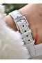Minimal Elegant Thin Case Numeral Women Leather Cord Wrist Watch - 3