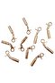 7 mm Hooked Sleeve Light Gold Color 10 Pieces