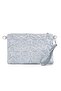 Chain Detailed Starry Women's Portfolio Hand and Shoulder Bag in Silvery Silver - 2