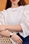 Numeral Leather Strap Women's Retro Wristwatch - 3