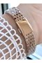 Milano Women's Metal Cord Silver Gold Square Dial Wristwatch – 2 Years Warranty - 3