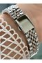 Milano Round Green Dial Rose Gold Silver Metal Band Women Wristwatch - 2