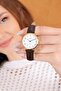 Numeral Leather Strap Women's Retro Wristwatch - 4