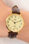 Numeral Leather Strap Women's Retro Wristwatch