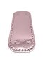 Angel Bag Accessory Shiny Patent Leather 32x12 cm Rectangular Bag Base Powder Color Silver Metal