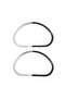 Angel Bag Accessory Acrylic Look Plastic Bag Handle No:16 Black White Color - 2