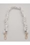Angel Bag Accessory 70 cm Drawstring Model Artificial Leather White Color Bag Handle Light Gold Metal - 3