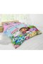Gabby's Dream House Patterned 3D Digital Printed Double Girl's Duvet Cover Set - 3