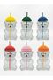 Bear Shaped Borosilicate Glass Mugs with Silicon LID and PP Straw - 3