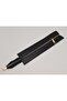 28 cm Black Color Zipper with Real Leather Light Gold Metal - 3