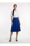 Apsen women's cobalt blue seasonal patchwork flared midi skirt 1896-63 - 6