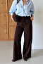 Women's Wide-Leg Lace-Up Palazzo Pants - 7