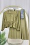Jacquard Patterned Jacket and Skirt Set