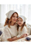 Mother-Daughter Combination Muslin Bandana – Star Patterned - Triangle, Lace, Cotton Fabric