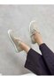 Beige Suede (Olivia) Women's Loafer with Buckle Detail - 4