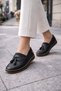 Women's 100% Genuine Leather Orthopedic Sole Very Light Ballerina Shoes - 3