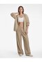 High Waist Pleated Wide Leg Sports Parachute Sweatpants with Pockets